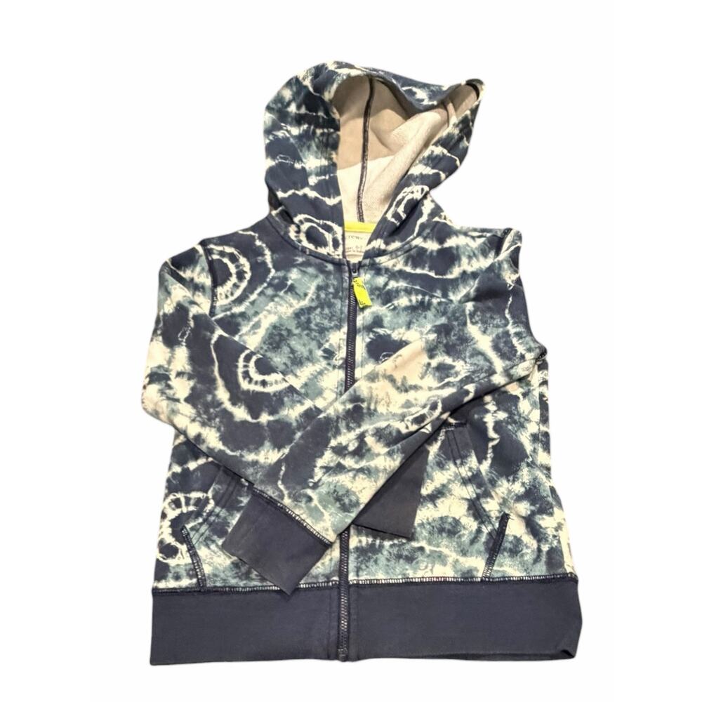Crewcuts Blue Batik Tie-Dye Zip Hoodie | Kids 6–7 - Picture 5 of 10